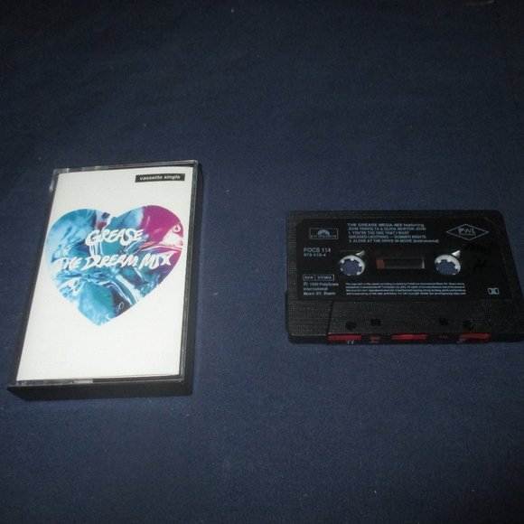 Grease MegaMix Remixes / Singles on cassette (Polydor Records) - Picture 1 of 2